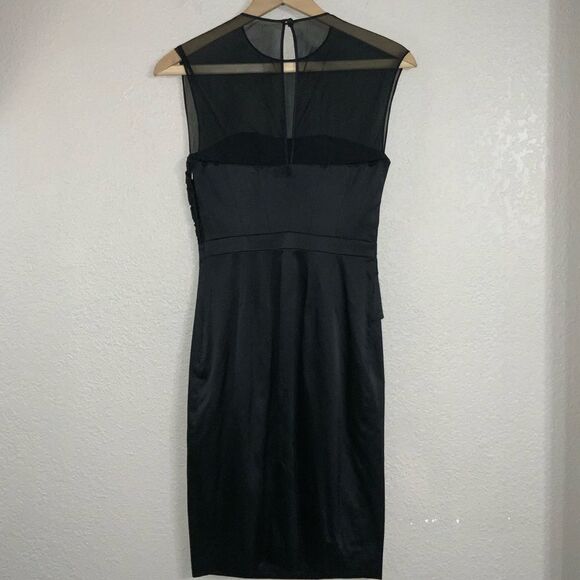 Karen Millen Black Silk Dress size 4 - Picture 3 of 13